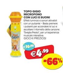 Presto - Topo Gigio Microfono Con Luci E Suoni
