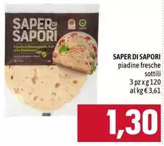 Saper di sapori - Piadine Fresche Sottili