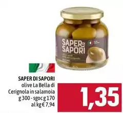 Saper di sapori - Olive La Bella Di Cerignola In Salamoia