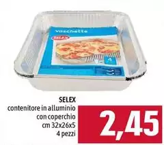 Selex - Contenitore In Alluminio Con Coperchio