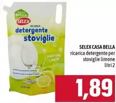 Selex - Ricarica Detergente Per Stoviglie Limone