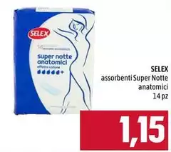 Selex - Assorbenti Super Notte Anatomici