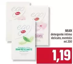 Selex - Detergente Intimo Delicato, Mentolo
