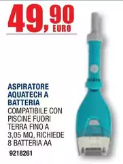 Aspiratore Aquatech A Batteria