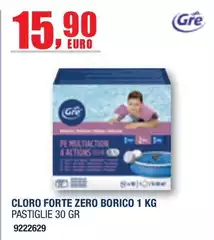 Gre - Cloro Forte Zero Boico 1 Kg Pastiglie