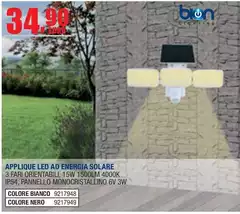 Bion Heating - Applique Led Ad Energía Solare