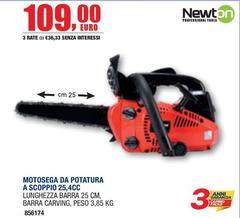 Newton - Motosega Da Potatura A Scoppio 25,4cc