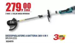 Decespugliatore A Batteria 36V 4 In 1 Brushless