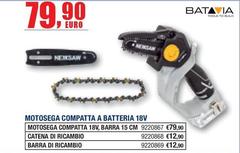 Batavia - Motosega Compatta A Batteria 18v