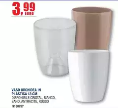 Vaso Orchidea In Plastica