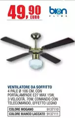 Bion Heating - Ventilatore Da Soffitto