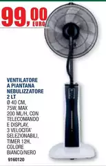 Ventilatore A Piantana Nebulizzatore 2 LT