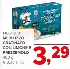 Filetti Di Merluzzo Gratinato Con Limone E Prezzemolo