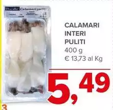 Calamari Interi Puliti