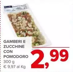 Gamberi E Zucchine Con Pomodoro