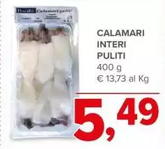 Calamari Interi Puliti