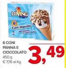 Loving - 6 Coni Panna E Cioccolato