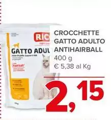 Crocchette Gatto Adulto Antihairball