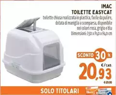 Imac - Toilette Easycat