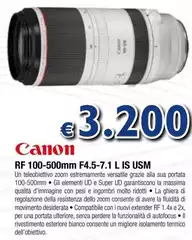 Canon - Rf 100-500mm F4.5- 7.11 L Is Usm