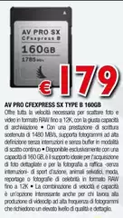  Av Pro Cfexpress Sx Type B 160gb 