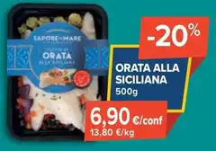 Orata Alla Siciliana 500g