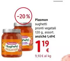 Plasmon - Sughetti Pronti Vegetali 120 G, Assort.