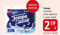 Tempo - Comfort Carta Igienica 4 Maxi Rotoli