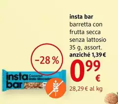 Insta Bar - Barretta Con Frutta Secca 35 G, Assort