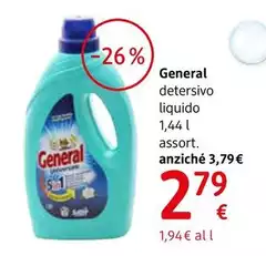 General - Detersivo Liquido 1,44 L Assort.