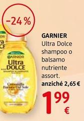Garnier - Ultra Dolce Shampoo O Balsamo  Nutriente Assort.