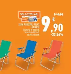 Kasaviva - Sedia Pieghevole Relax