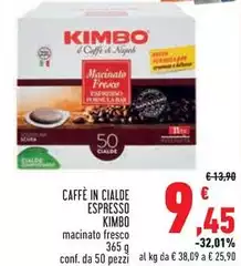 Kimbo - Caffè In Cialde Espresso