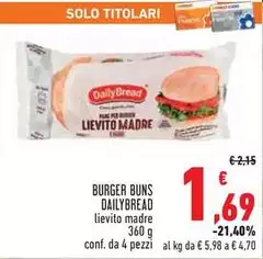 Daily bread - Burger Buns