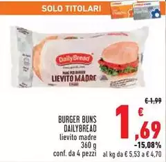 Daily bread - Burger Buns