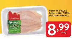 Avimecc - Petto Di Pollo A Fette Sottili 100% Siciliano