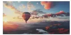 Quadro Su Tela Mongolfiere Colours