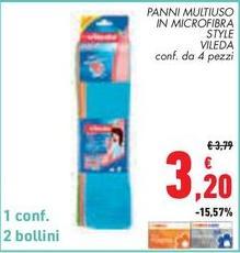 Vileda - Panni Multiuso In Microfibra Style