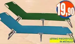 Lettino Pieghevole In Metallo