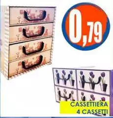 Cassettiera 4 Cassetti