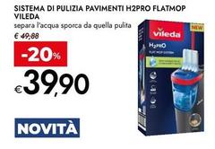 Vileda - Sistema Di Pulizia Pavimenti H2PRO FLATMOP