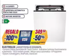 Electrolux - EES6860SL A Scomparsa Totale 14 Coperti C