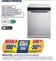 Whirlpool - Lavastoviglie WHF7A14BNTAOX