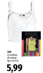 Top In Costina Di Cotone