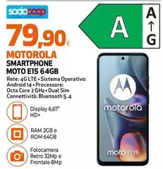 Motorola - Smartphone Moto E15 64GB