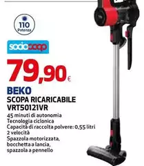 Beko - Scopa Ricaricabile VRT5012LVR