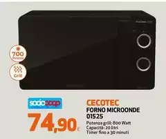 Cecotec - Forno Microonde 0125