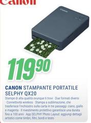 Canon - Stampante Portatile Selphy QX20