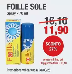 Sole - Foille Spray - 70 Ml