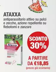 Ataxxa - Antiparassitario Attivo Su Pulci E Zecche, Azione Repellente Su Flebotomi E Zanzare